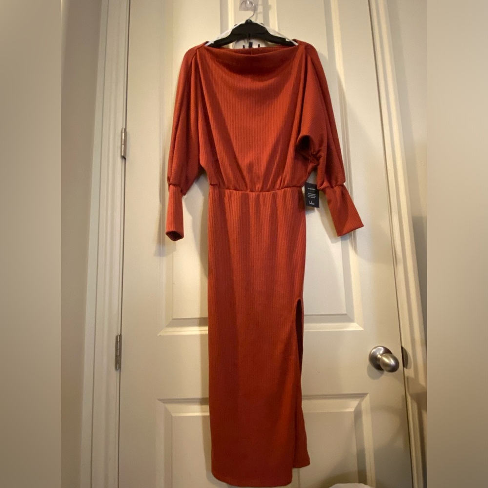 NWT Lulus Rust Red Dress